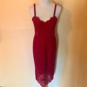 Beautiful Express red lace dress